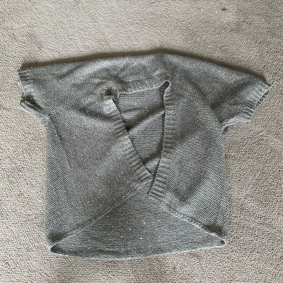 Silver sequin shrug, size small - Picture 1 of 2